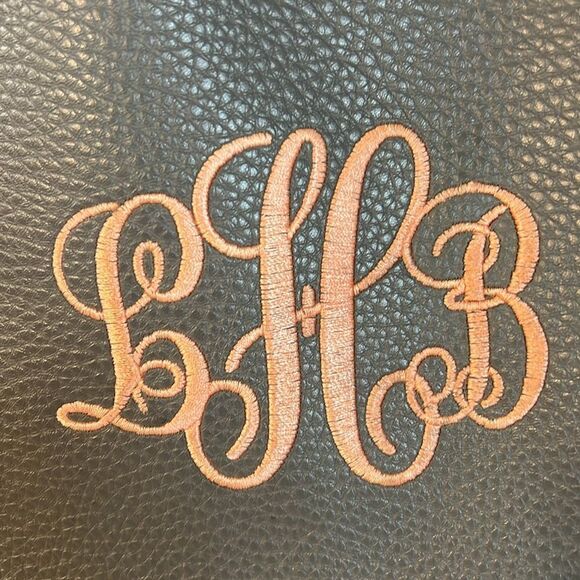Are your initials LBH? Ultra Soft Faux leather monogrammed tote - cute! - Picture 6 of 6